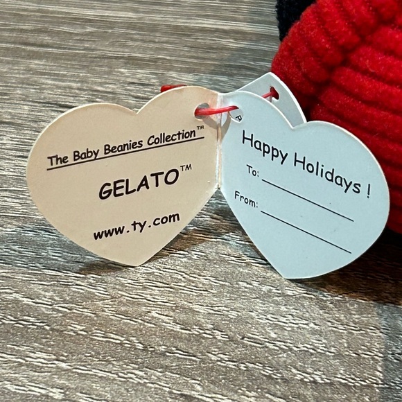 TY Baby Beanies Cupcake Christmas Ornament Gelato Holiday Plush Stocking Stuffer - Picture 6 of 7